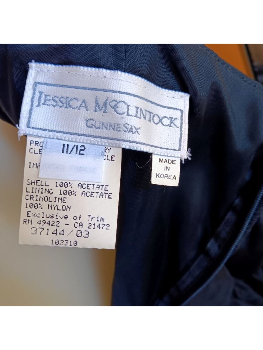Vintage Cocktail Dress 11/12 Jessica McClintock Gunne Sax Black Sequin 1980's